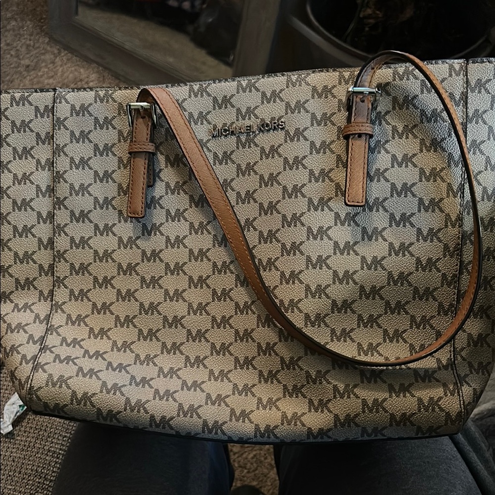 Michael Kors Brown Monogram Tote